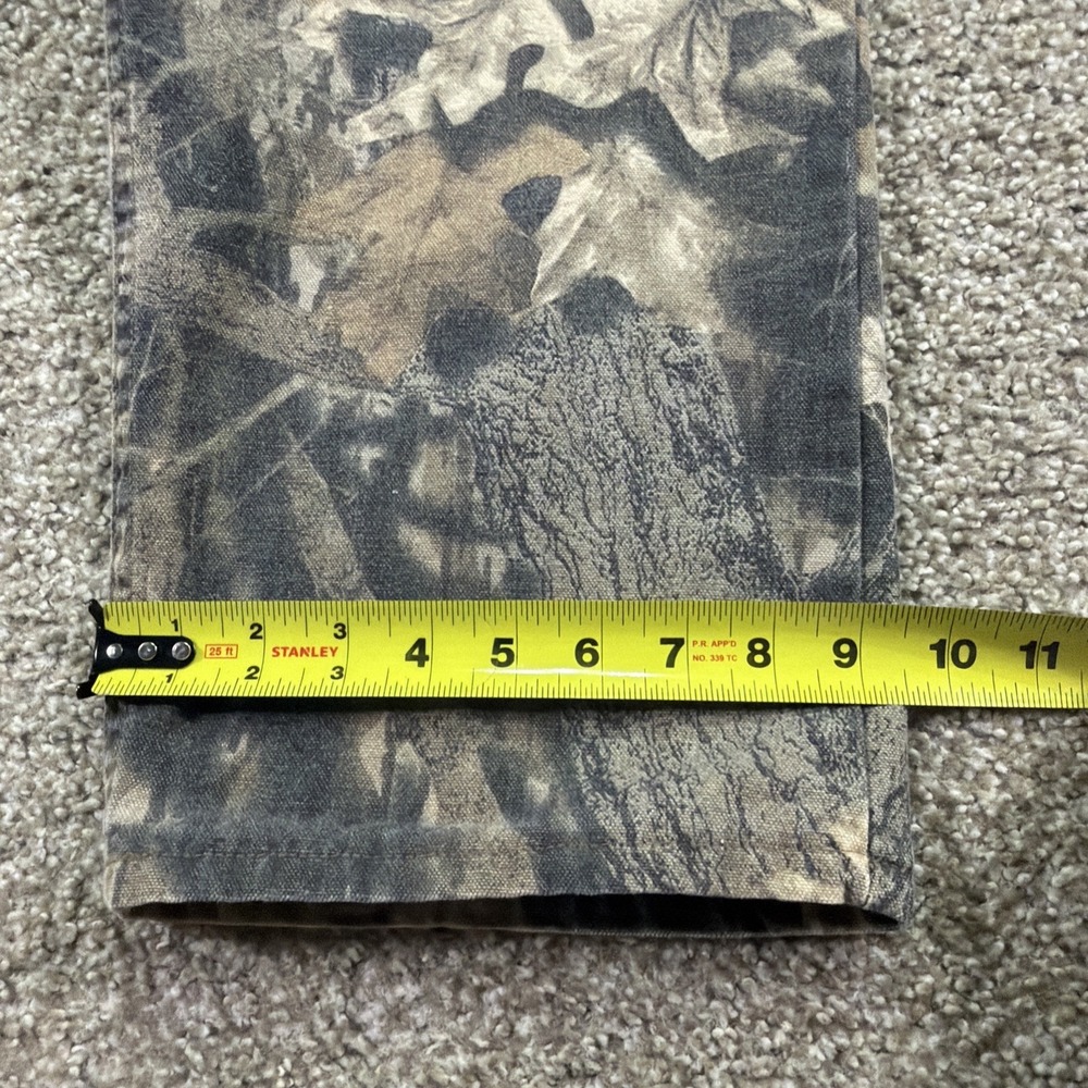 Vintage Cabelas Camo Pants Men's Mossy Oak USA Made Size 36/30 Riveted Denim Sty - Picture 8 of 9